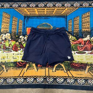 Youngla navy blue shorts Size medium 3inch inseam casual gym athletic sportswear